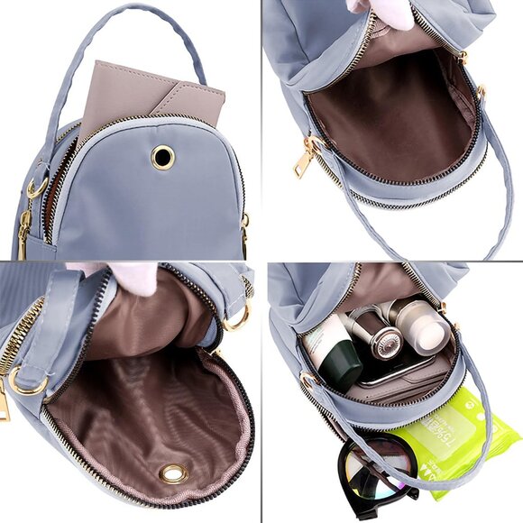 Women's Blue-c Small Cell Phone Purse Crossbody Wallet Single Shoulder Bag - Picture 3 of 9